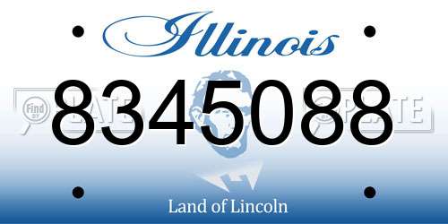 8345088 Illinois License Plate