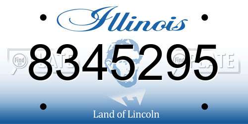 8345295 Illinois License Plate