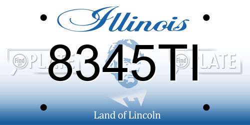 8345TI Illinois License Plate