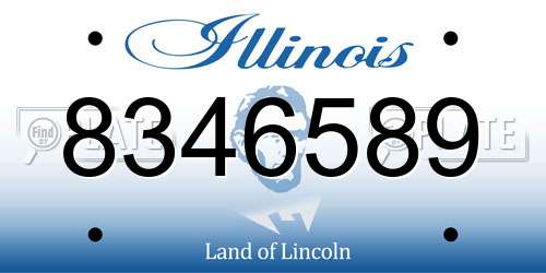 8346589 Illinois License Plate