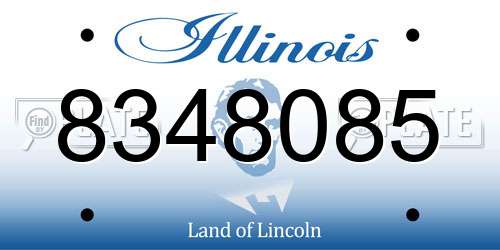 8348085 Illinois License Plate