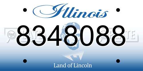 8348088 Illinois License Plate