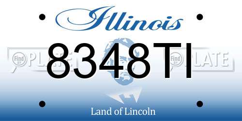 8348TI Illinois License Plate
