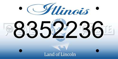 8352236 Illinois License Plate