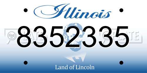 8352335 Illinois License Plate
