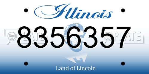 8356357 Illinois License Plate