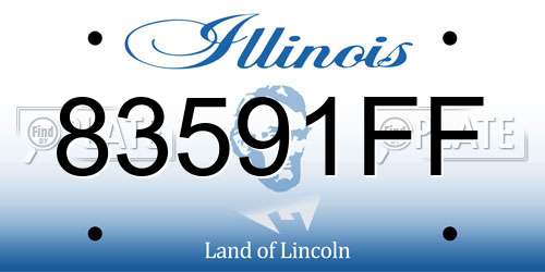 83591FF Illinois License Plate