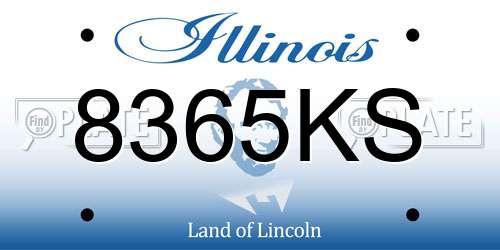 8365KS Illinois License Plate