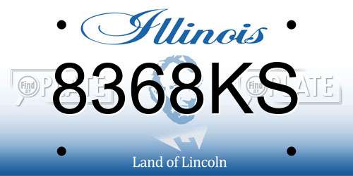 8368KS Illinois License Plate