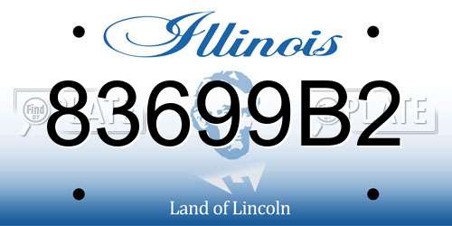 83699B2 Illinois License Plate