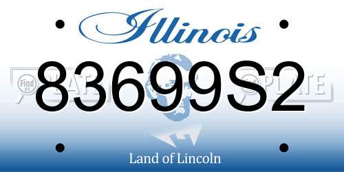 83699S2 Illinois License Plate