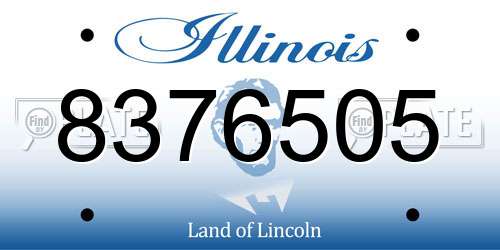 8376505 Illinois License Plate