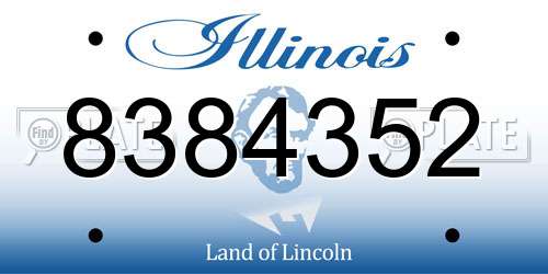 8384352 Illinois License Plate