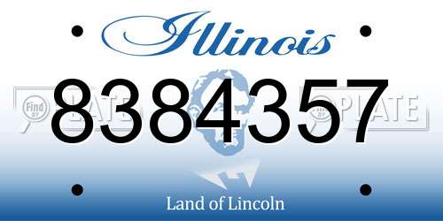 8384357 Illinois License Plate