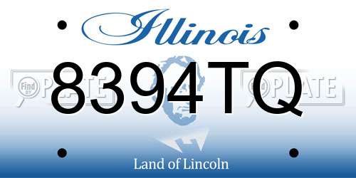 8394TQ Illinois License Plate