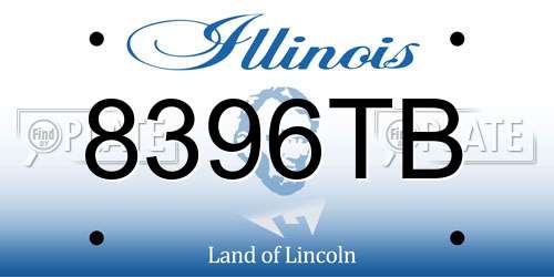 8396TB Illinois License Plate
