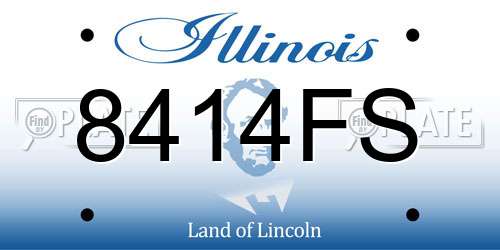 8414FS Illinois License Plate