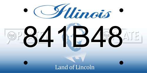 841B48 Illinois License Plate