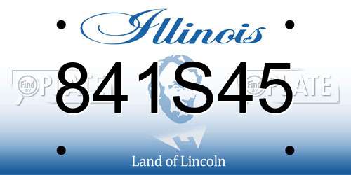 841S45 Illinois License Plate