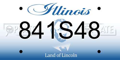 841S48 Illinois License Plate