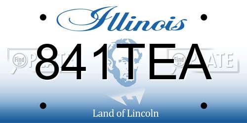 841TEA Illinois License Plate