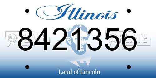 8421356 Illinois License Plate
