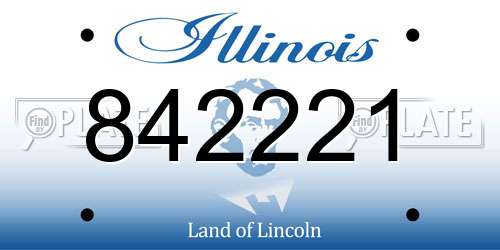 842221 Illinois License Plate