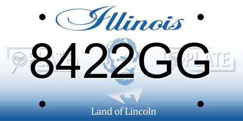 8422GG Illinois License Plate