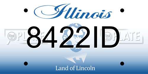 8422ID Illinois License Plate