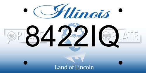 8422IQ Illinois License Plate