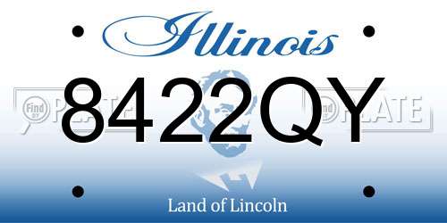 8422QY Illinois License Plate