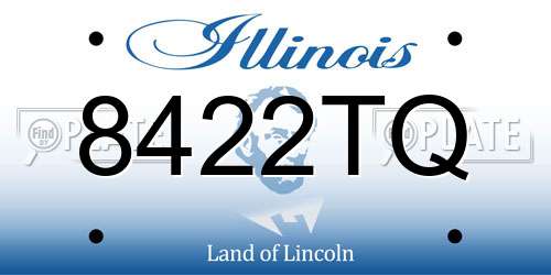 8422TQ Illinois License Plate