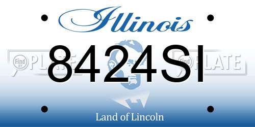 8424SI Illinois License Plate