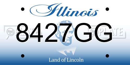 8427GG Illinois License Plate