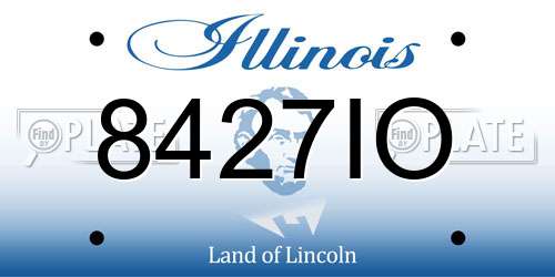 8427IO Illinois License Plate