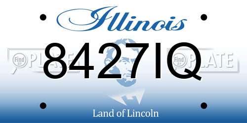 8427IQ Illinois License Plate