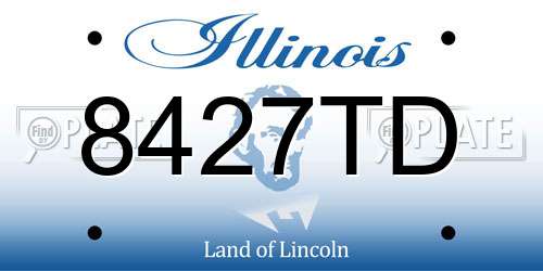 8427TD Illinois License Plate