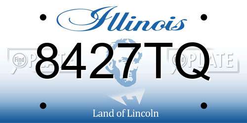 8427TQ Illinois License Plate