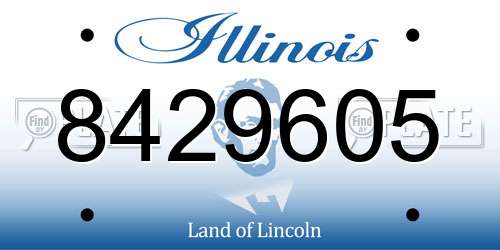 8429605 Illinois License Plate