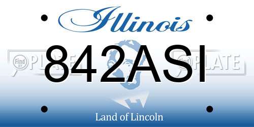 842ASI Illinois License Plate