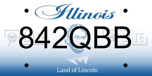 842QBB Illinois License Plate
