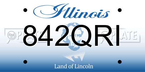 842QRI Illinois License Plate