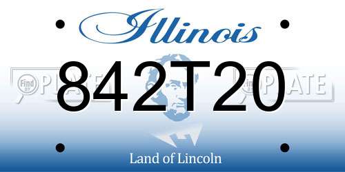 842T20 Illinois License Plate