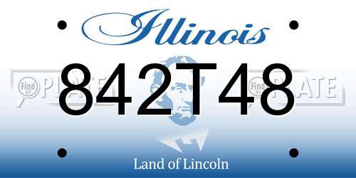 842T48 Illinois License Plate