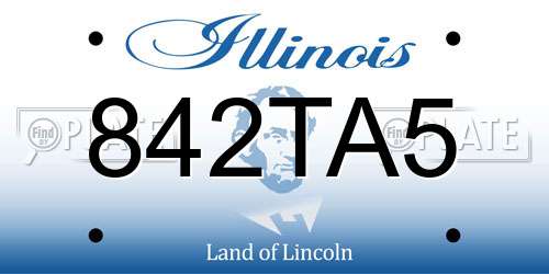 842TA5 Illinois License Plate