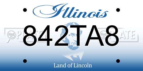 842TA8 Illinois License Plate