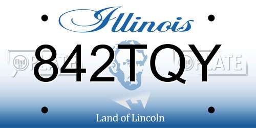 842TQY Illinois License Plate