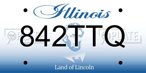 842TTQ Illinois License Plate