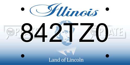 842TZ0 Illinois License Plate