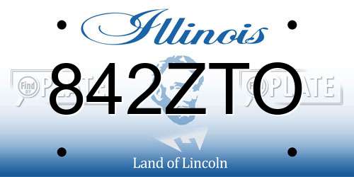 842ZTO Illinois License Plate